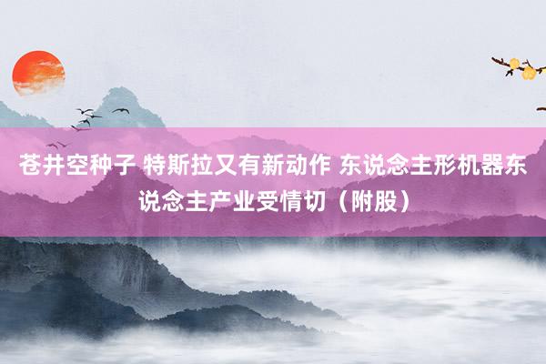 苍井空种子 特斯拉又有新动作 东说念主形机器东说念主产业受情切（附股）