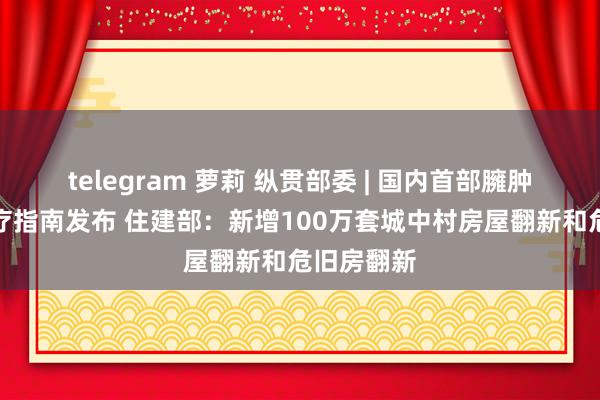 telegram 萝莉 纵贯部委 | 国内首部臃肿多学科诊疗指南发布 住建部：新增100万套城中村房屋翻新和危旧房翻新