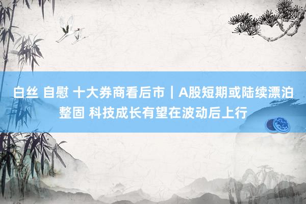 白丝 自慰 十大券商看后市｜A股短期或陆续漂泊整固 科技成长有望在波动后上行